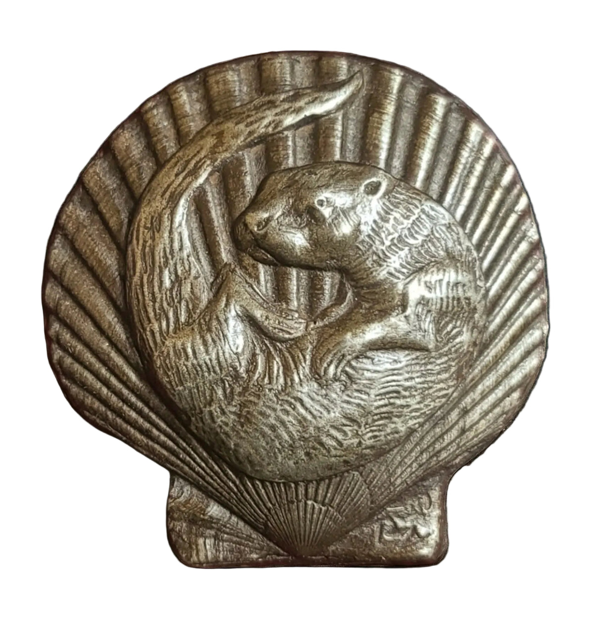 Handcrafted Otter and Scallop chocolate bar made in Bozeman, Montana