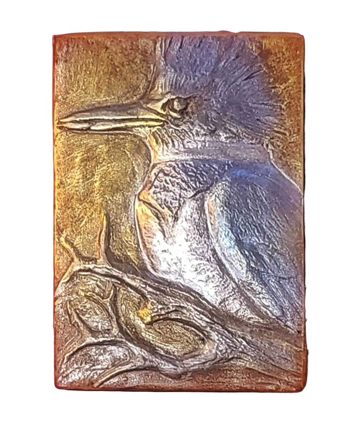 Handcrafted Kingfisher bird chocolate bar made in Bozeman, Montana