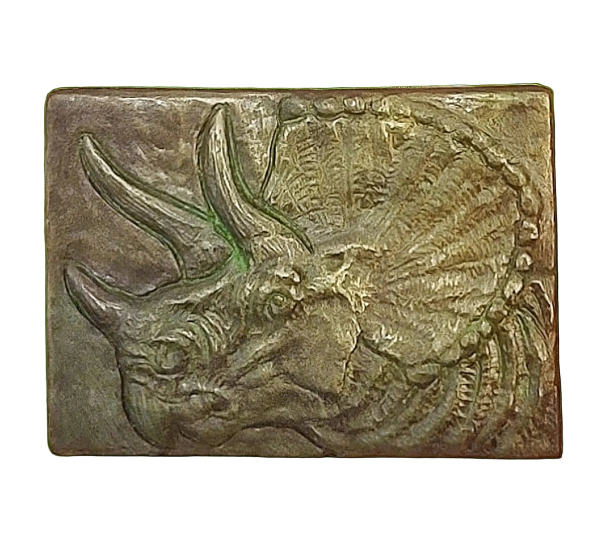 Handcrafted Triceratops Dinosaur chocolate bar made in Bozeman, Montana