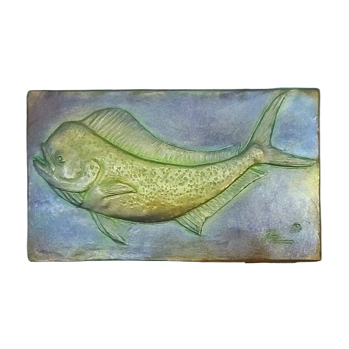 Handcrafted Dolphin Fish chocolate bar made in Bozeman, Montana
