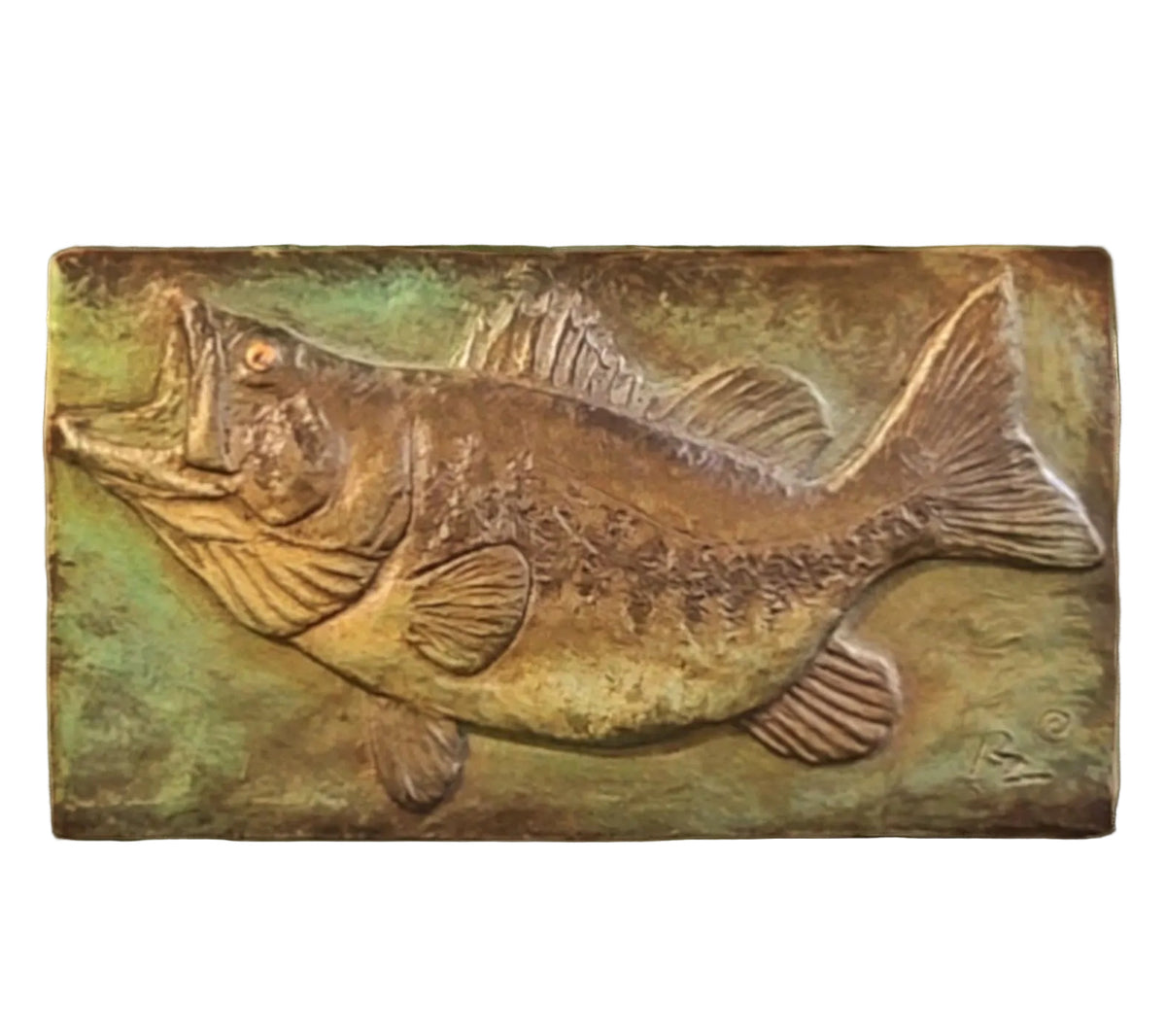 Handcrafted Largemouth Bass fish chocolate bar made in Bozeman, Montana