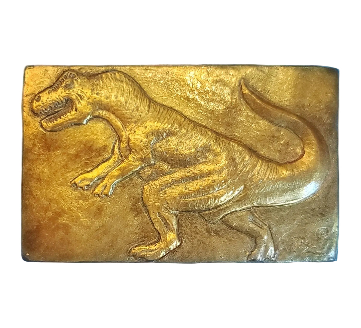 Handcrafted Allosaurus Dinosaur chocolate bar made in Bozeman, Montana