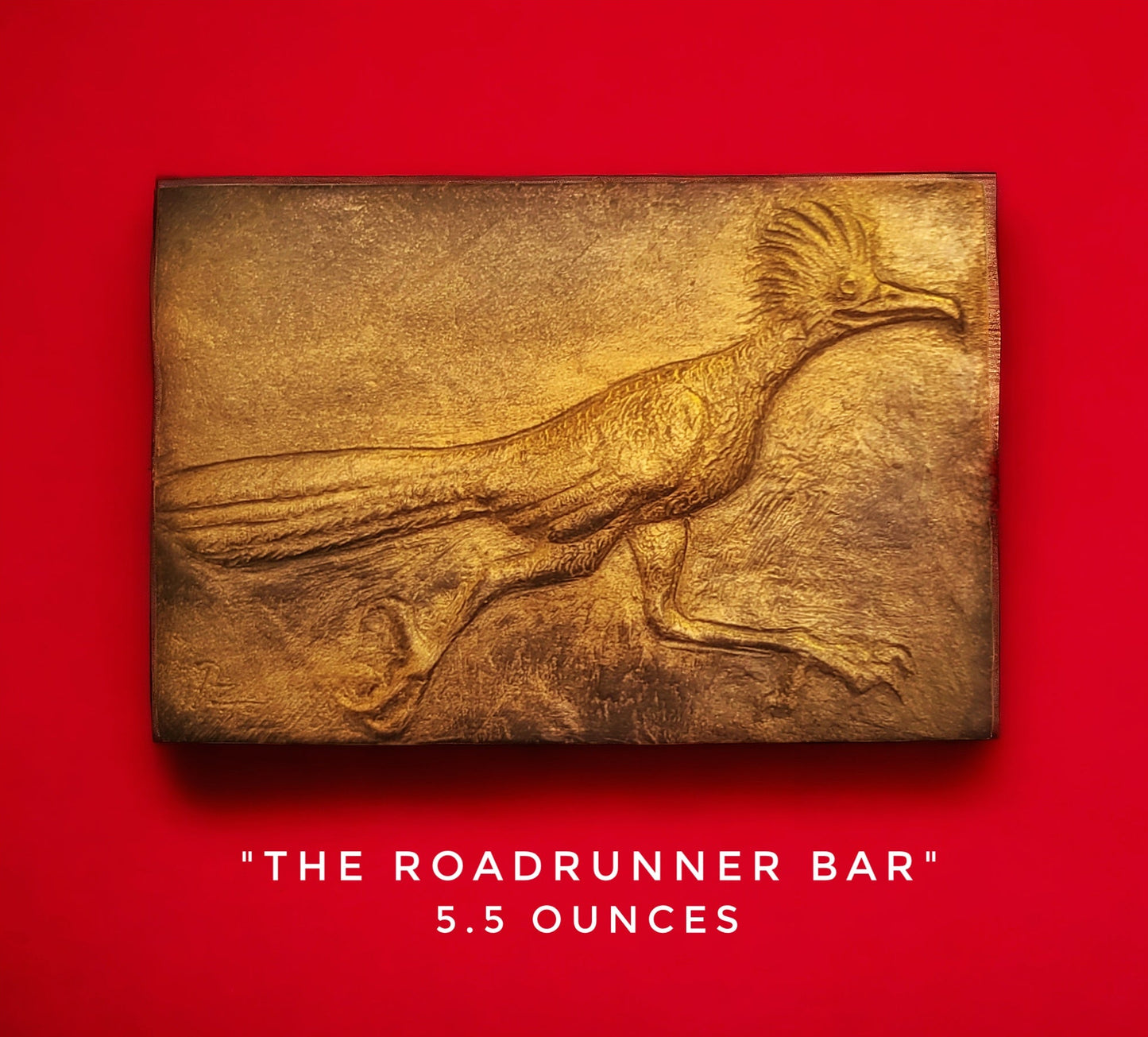 Handcrafted Roadrunner chocolate bar made in Bozeman, Montana