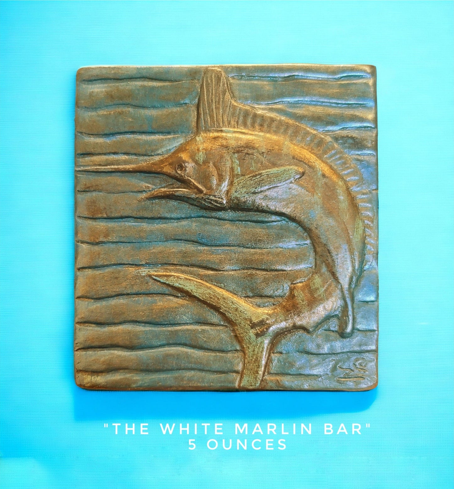 Handcrafted White Marlin chocolate bar made in Bozeman, Montana