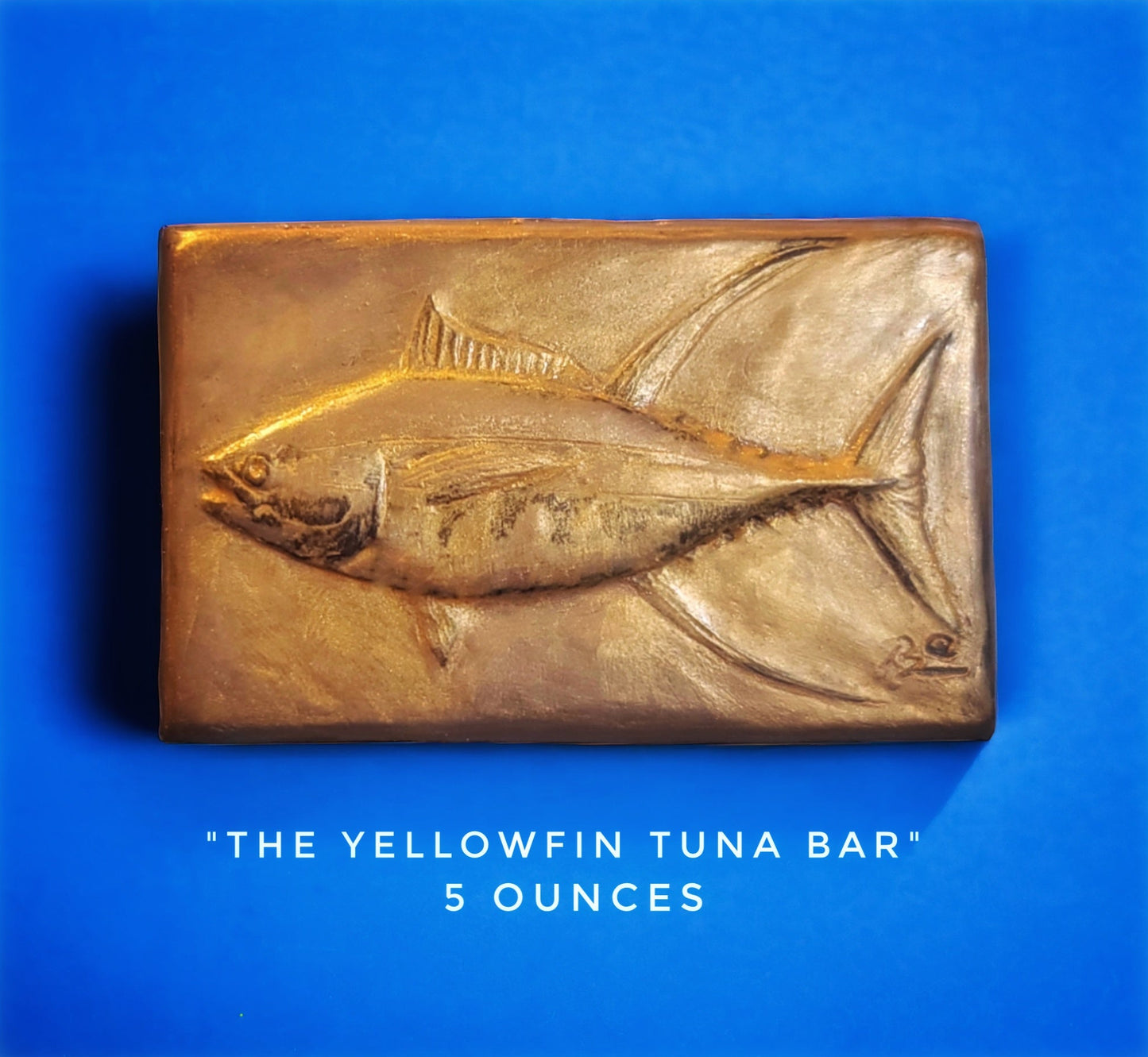 Handcrafted yellowfin tuna chocolate bar made in Bozeman, Montana