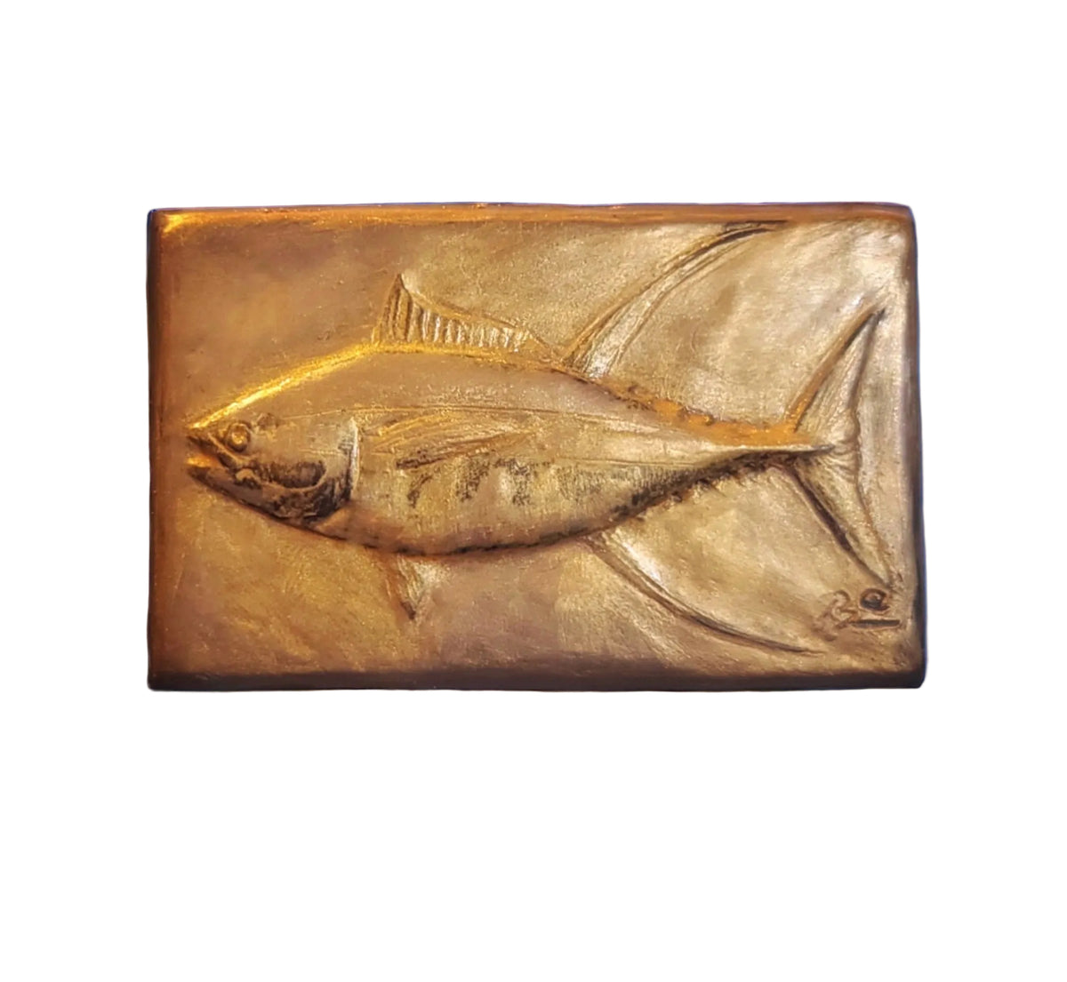 Handcrafted yellowfin tuna chocolate bar made in Bozeman, Montana