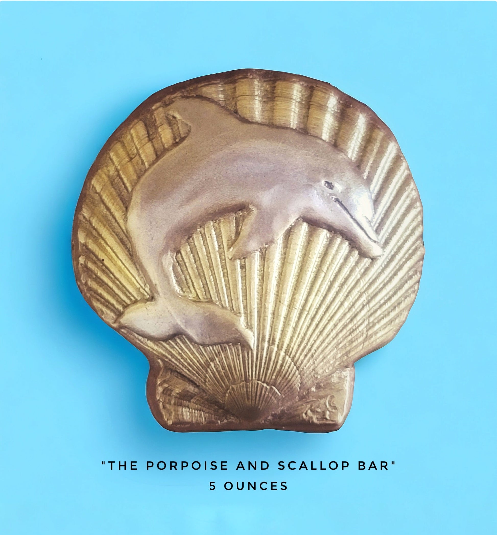 Handcrafted Porpoise and Scallop chocolate bar made in Bozeman, Montana