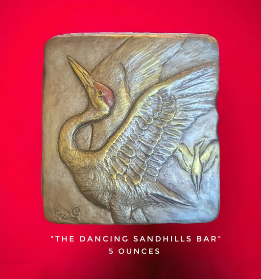 Handcrafted Sandhill Crane Bird chocolate bar made in Bozeman, Montana