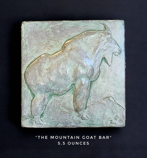 Handcrafted Mountain Goat chocolate bar made in Bozeman, Montana