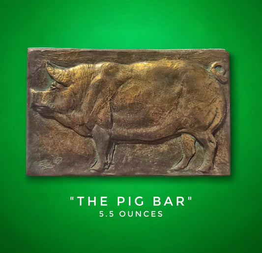 Handcrafted Pig chocolate bar made in Bozeman, Montana
