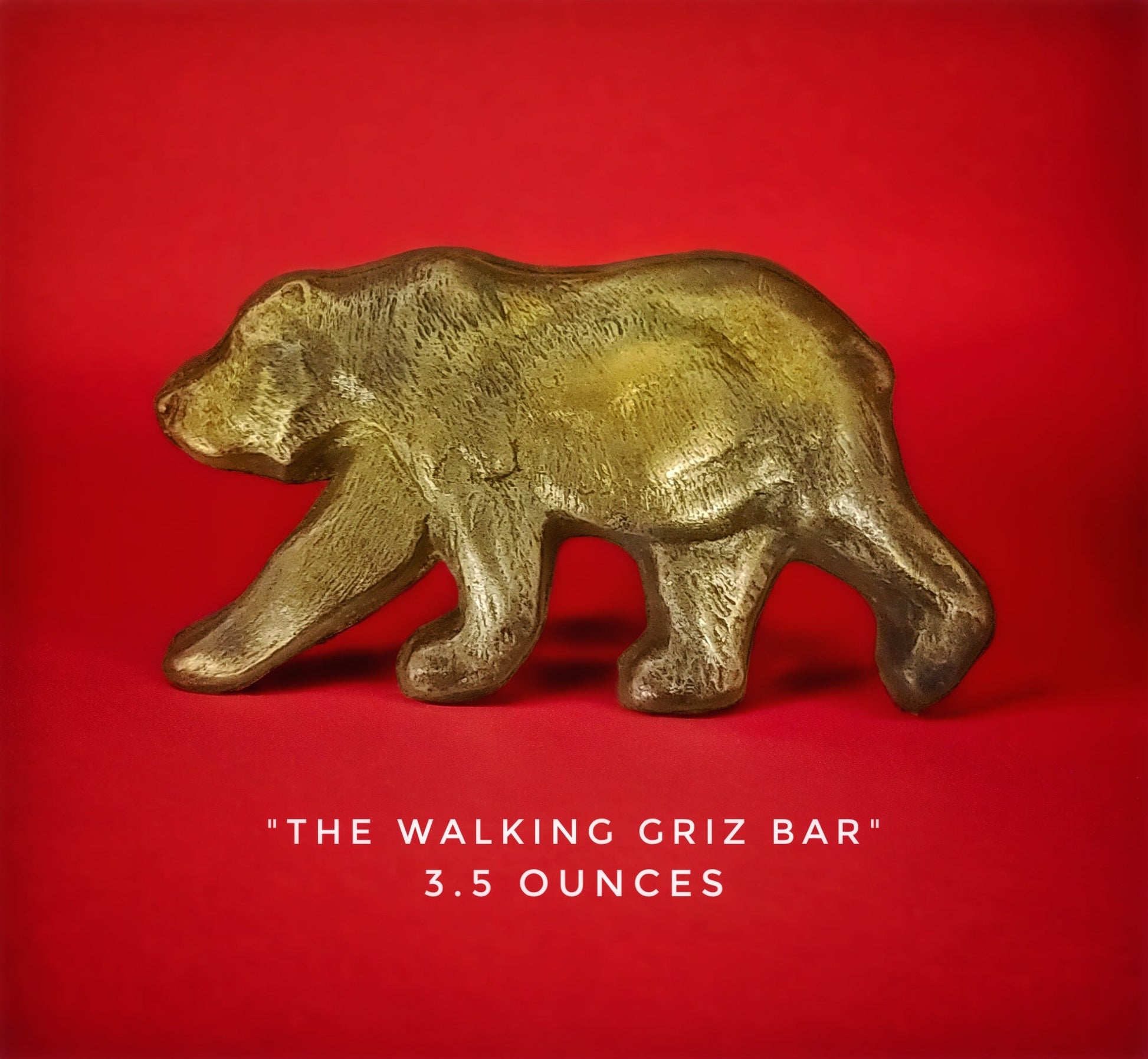 Handcrafted Grizzly Bear chocolate bar made in Bozeman, Montana
