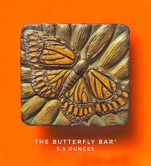 Handcrafted Butterfly chocolate bar made in Bozeman, Montana