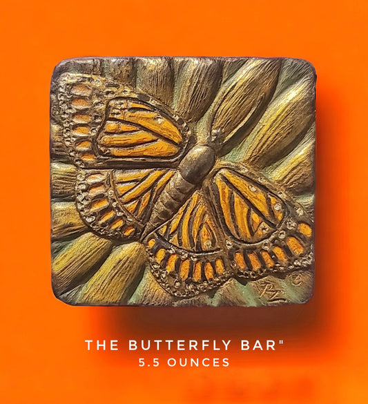Handcrafted Butterfly chocolate bar made in Bozeman, Montana