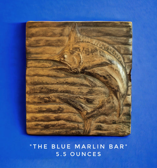Handcrafted Blue Marlin chocolate bar made in Bozeman, Montana
