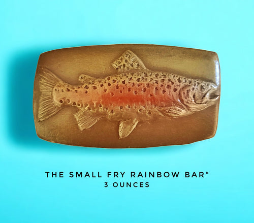 Handcrafted Rainbow Trout chocolate bar made in Bozeman, Montana
