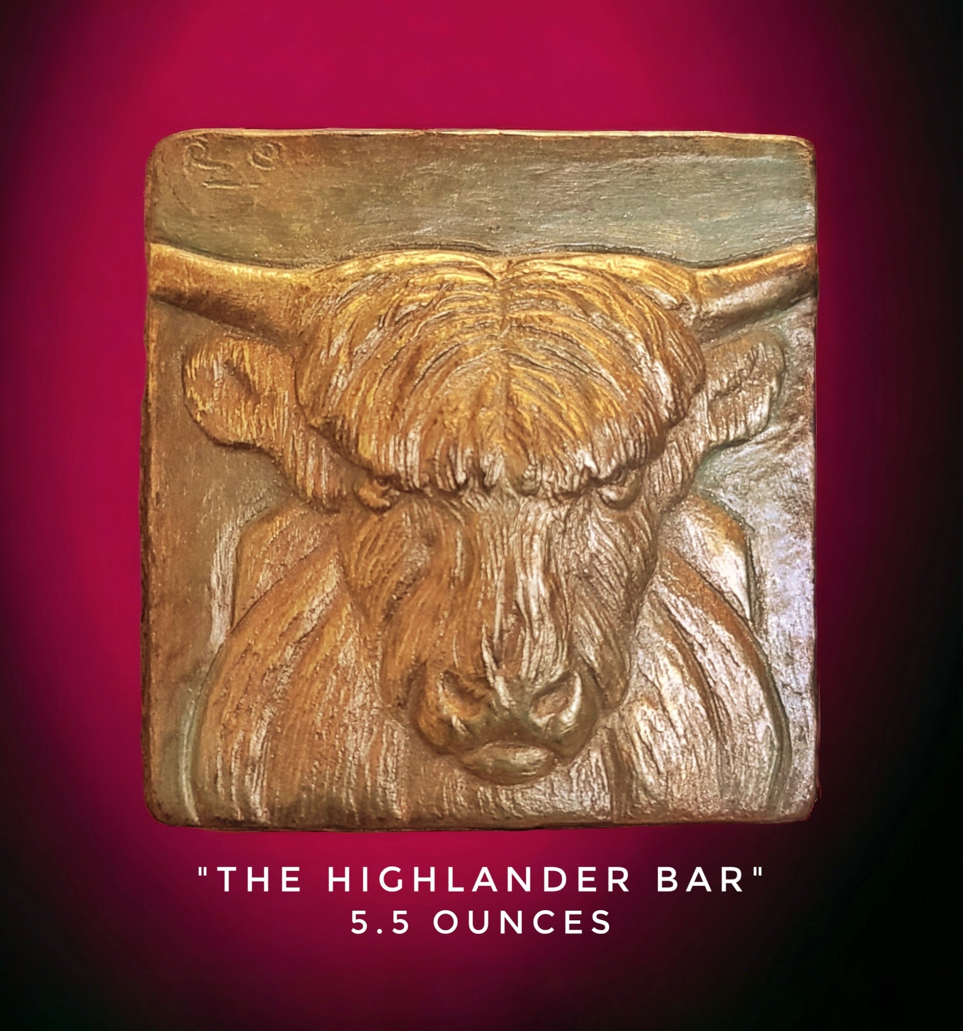 Handcrafted Highland cow chocolate bar made in Bozeman, Montana