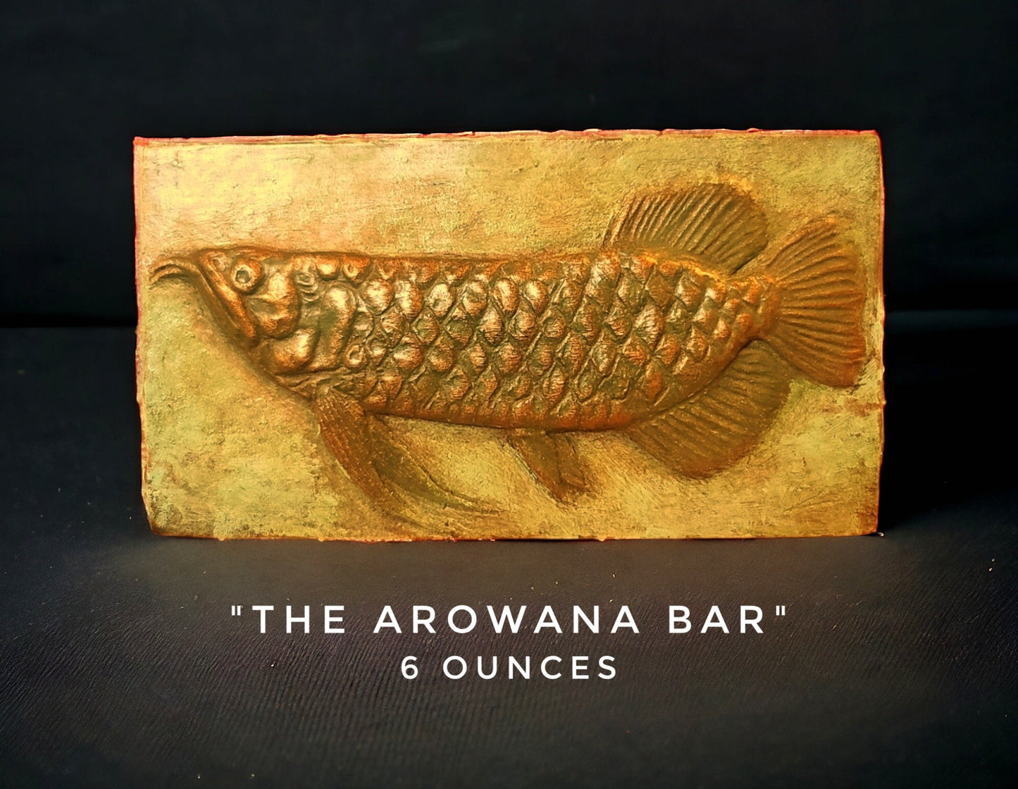 Handcrafted arowana fish chocolate bar made in Bozeman, Montana
