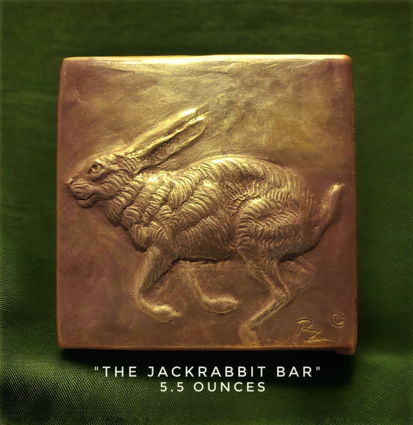 Handcrafted jackrabbit chocolate bar made in Bozeman, Montana
