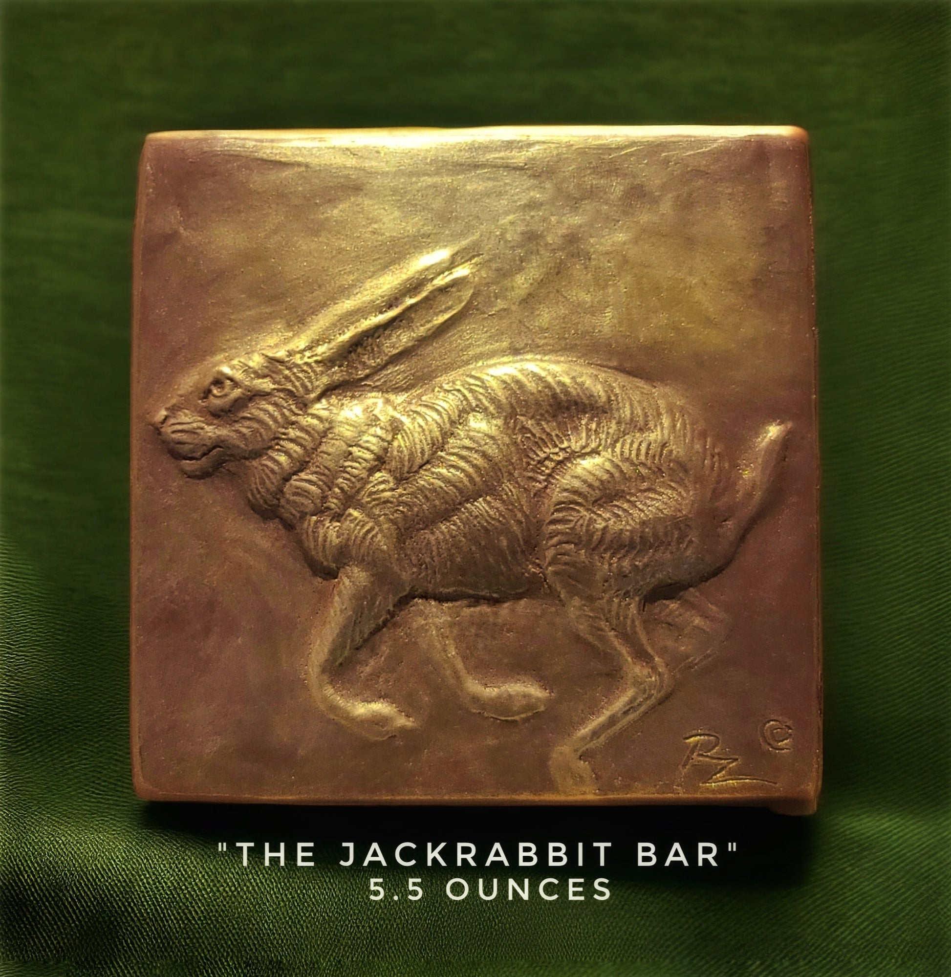 Handcrafted jackrabbit chocolate bar made in Bozeman, Montana
