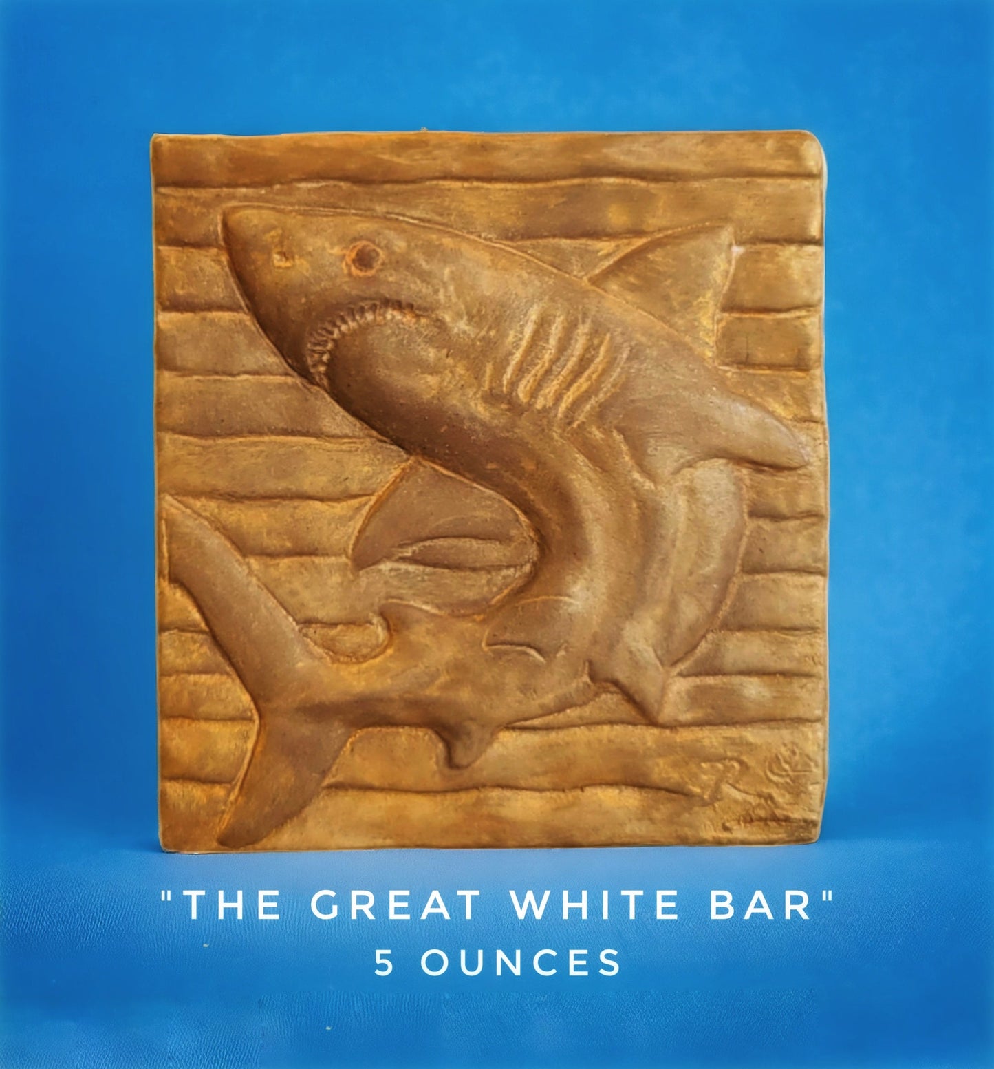 Handcrafted Great White Shark chocolate bar made in Bozeman, Montana
