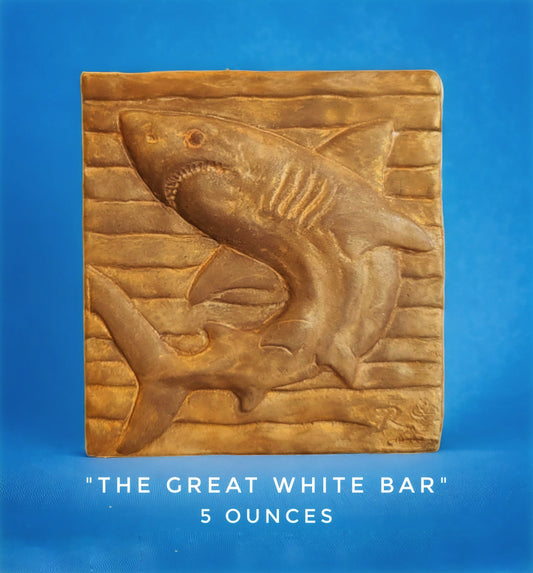 Handcrafted Great White Shark chocolate bar made in Bozeman, Montana
